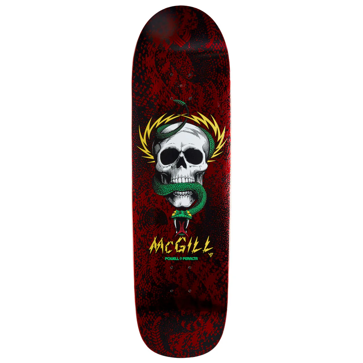 Powell-Peralta Flight Mike McGill Skull & Snake Skateboard Deck - Red Foil - 9.01"
