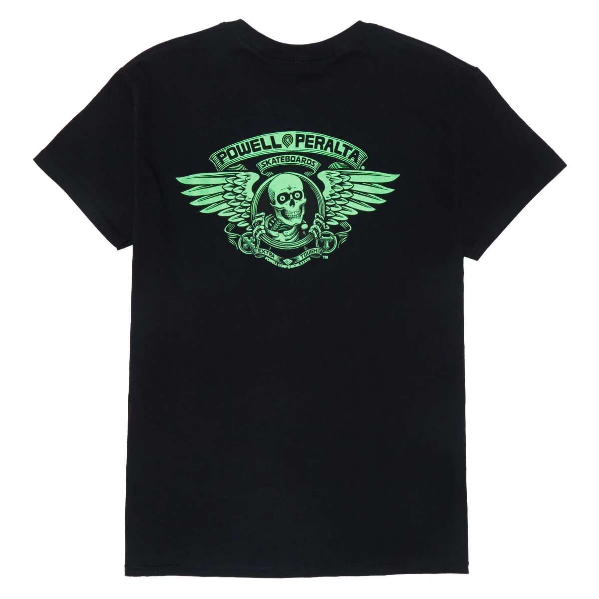Powell-Peralta Winged Ripper T-Shirt - Blacklight Green/Black