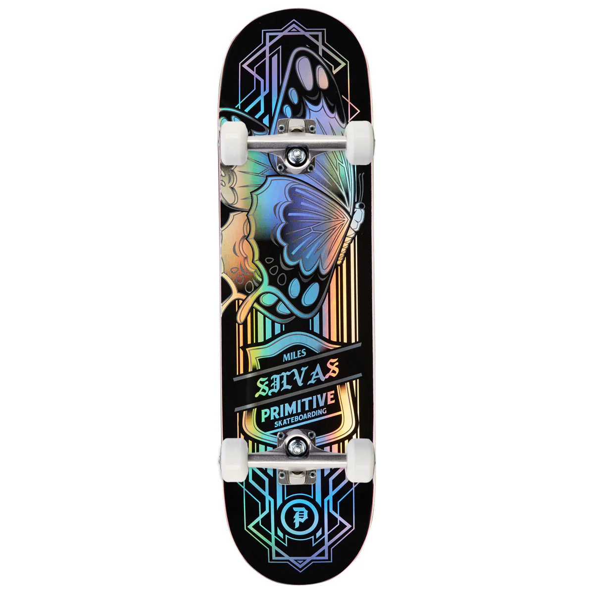 Primitive Silvas Butterfly Spectra Skateboard Complete - Black - 8.50"