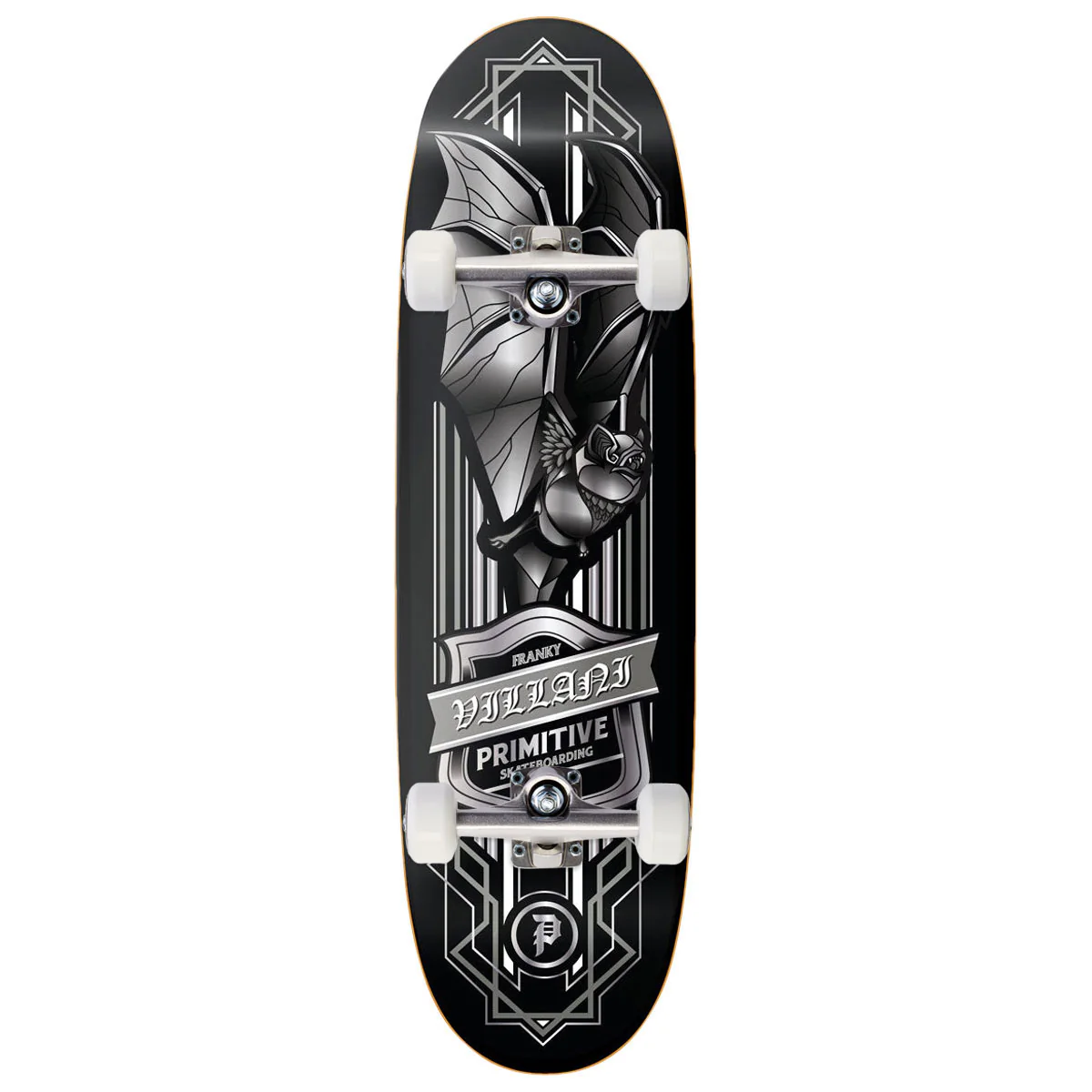 Primitive Villani Bat Skateboard Complete - Black - 9.125"