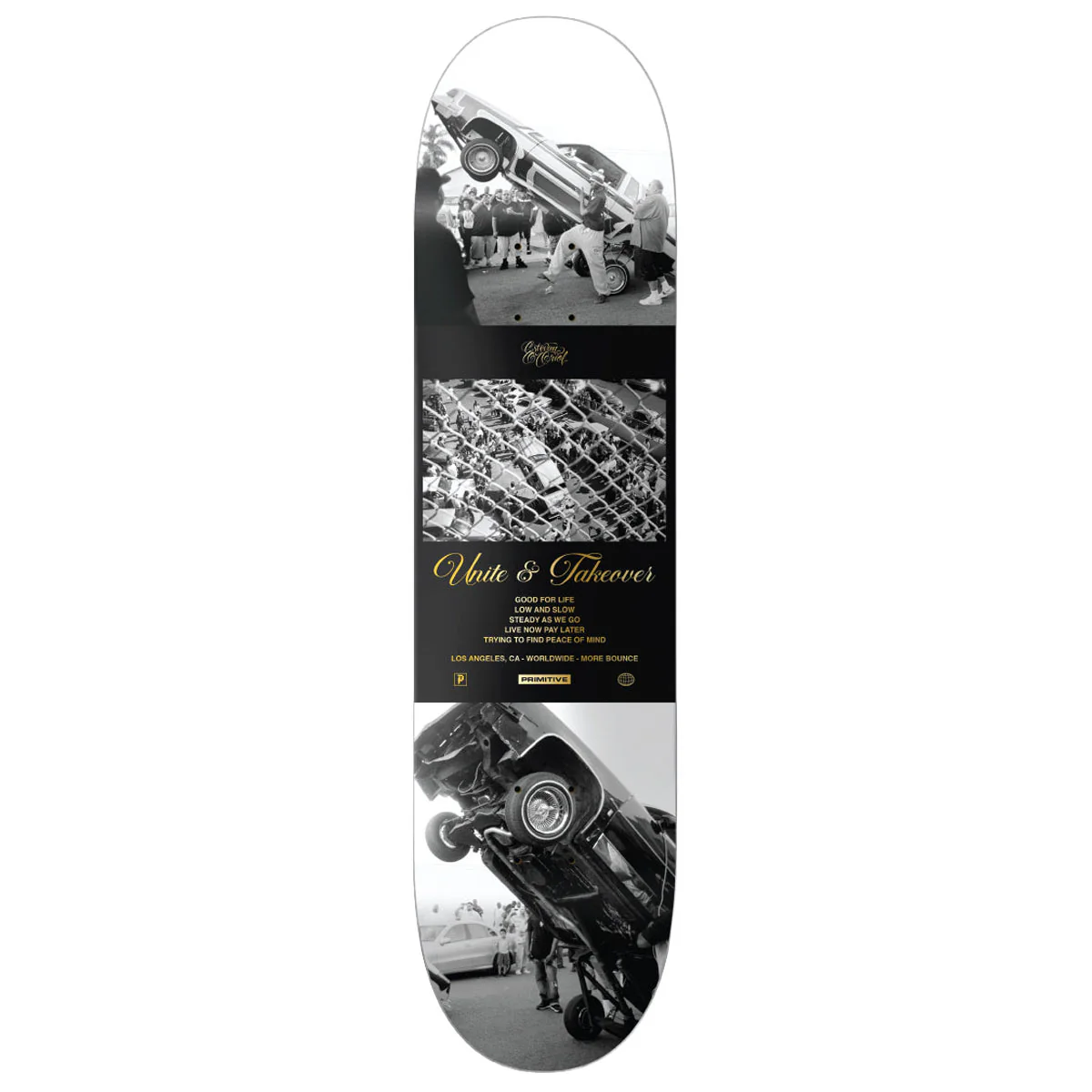 Primitive x Estevan Oriol Bounce Skateboard Deck - Black - 8.125"