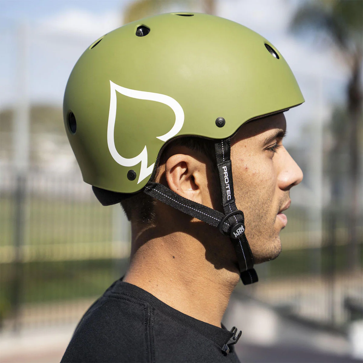 Pro-Tec Low Pro Helmet - Army Green Matte - Image 6