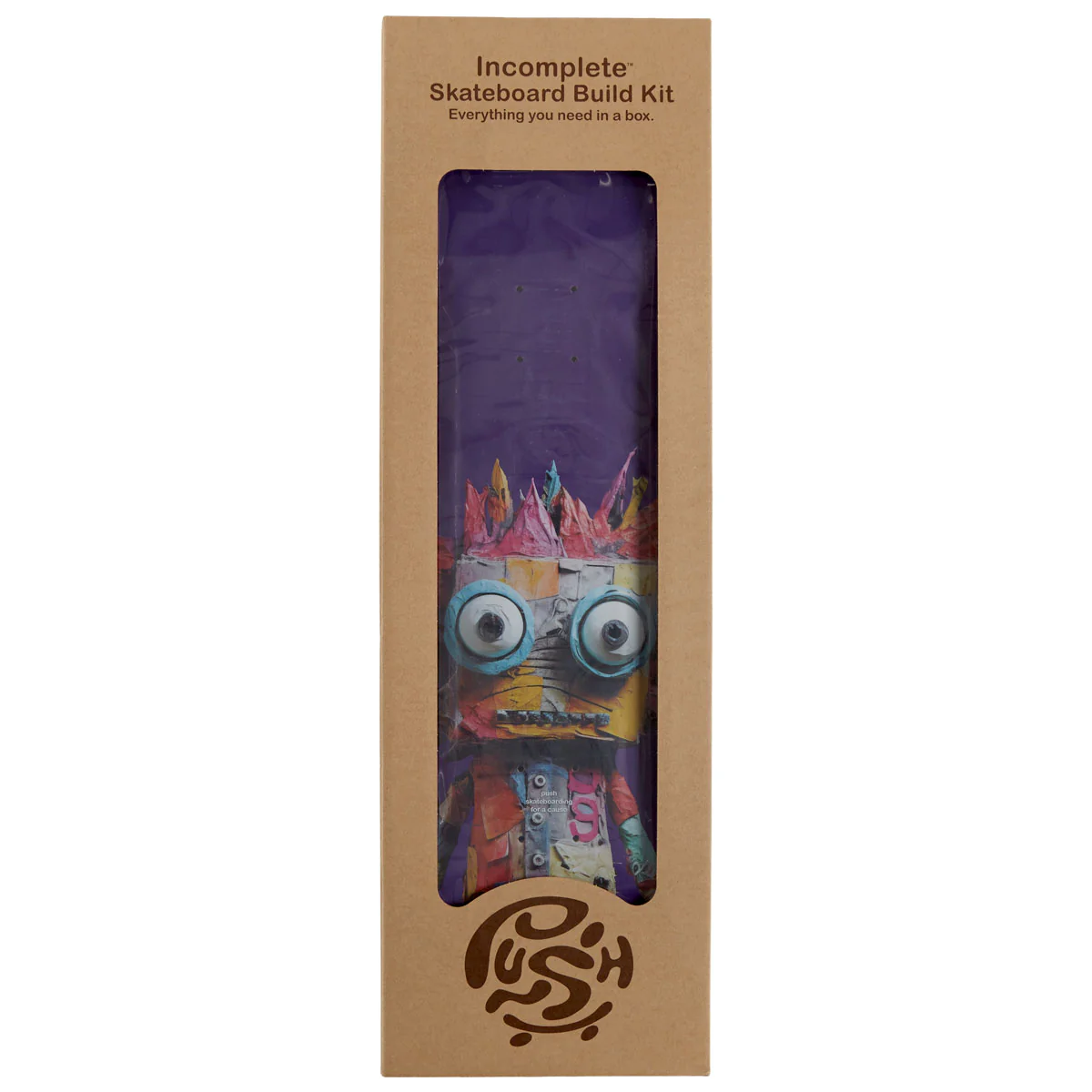 Push Big Rag Doll FP Skateboard Incomplete - Purple - 7.50"