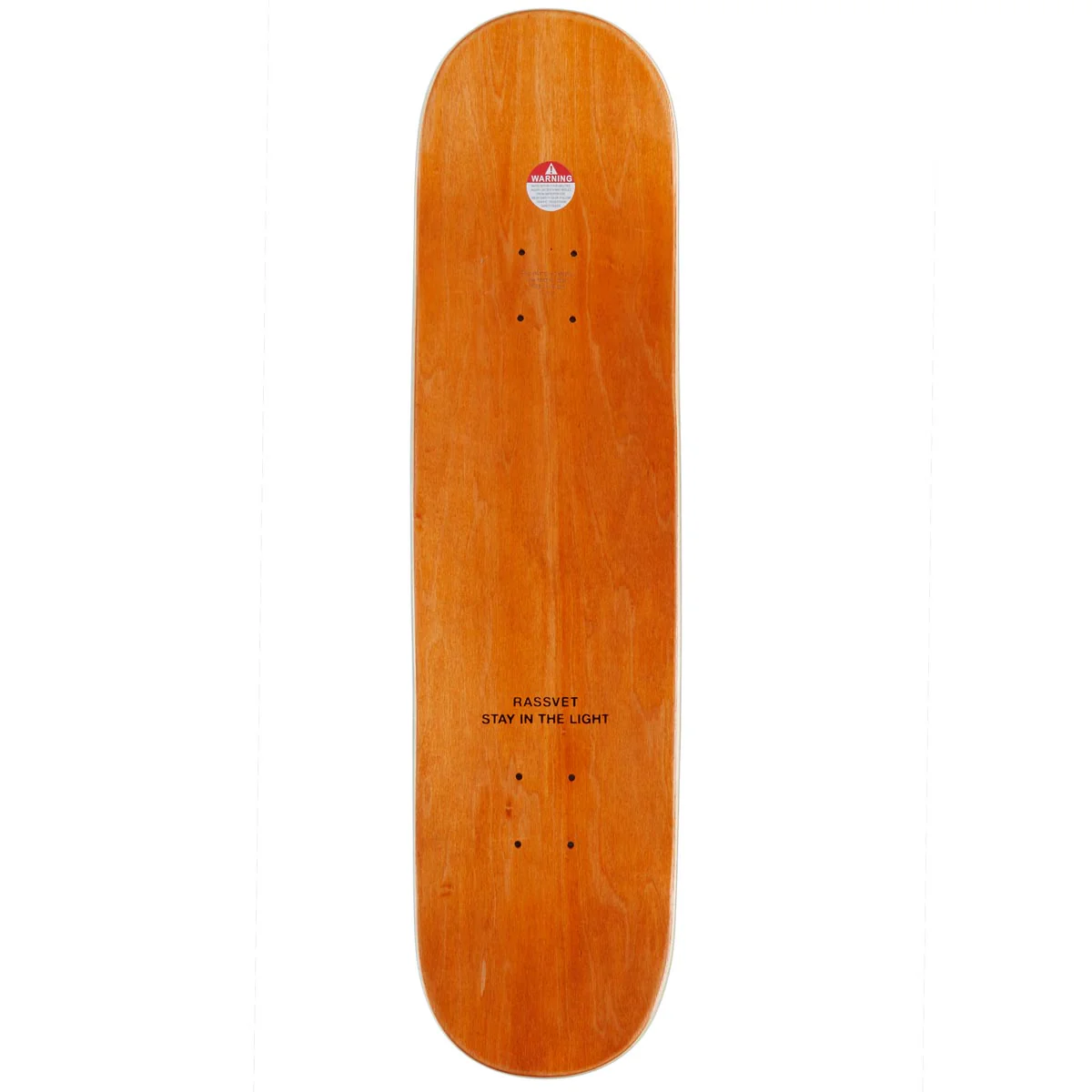 Rassvet On Fire Skateboard Deck - Black - 8.375" - Image 2