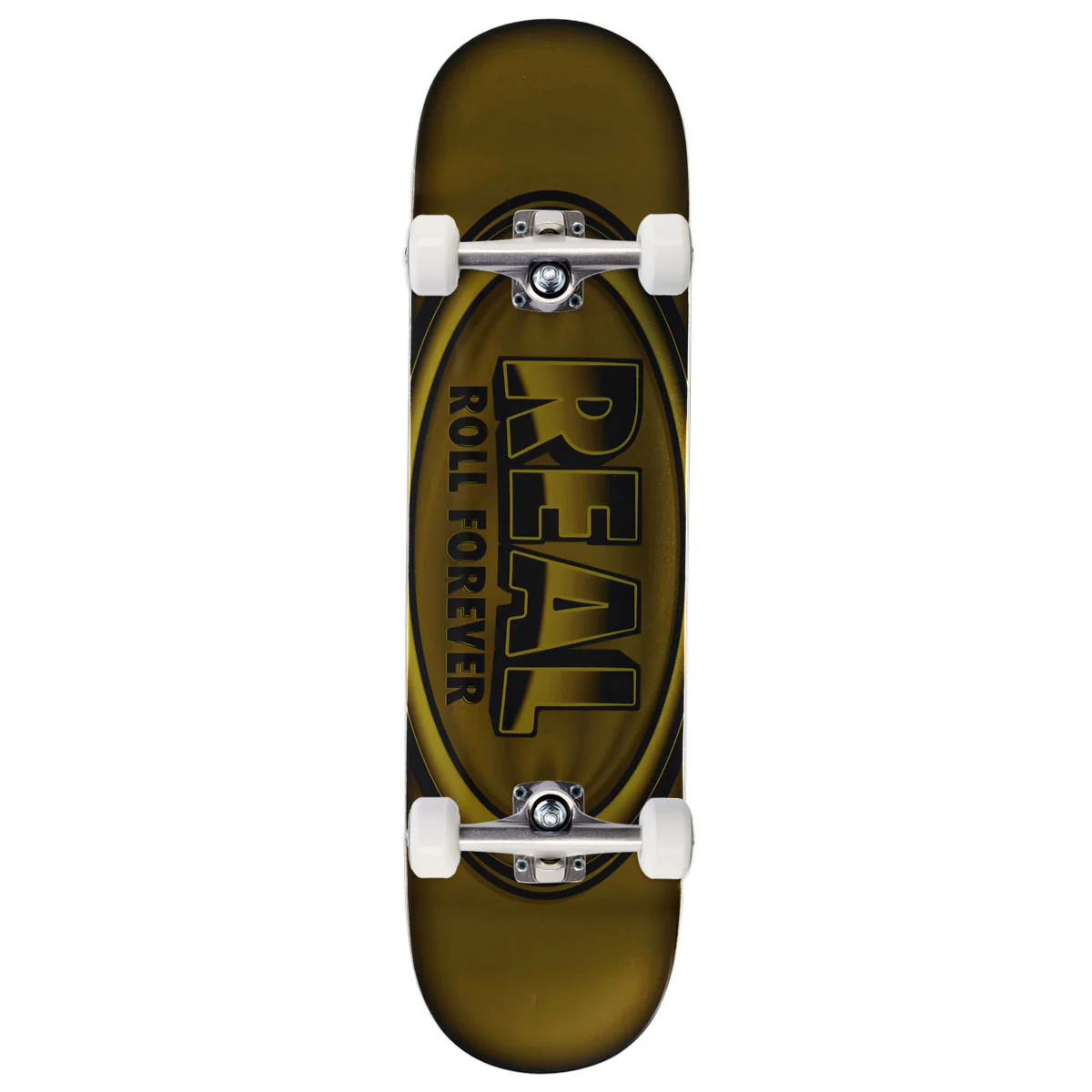 Real DBX Oval Team Skateboard Complete - Yellow - 8.38"