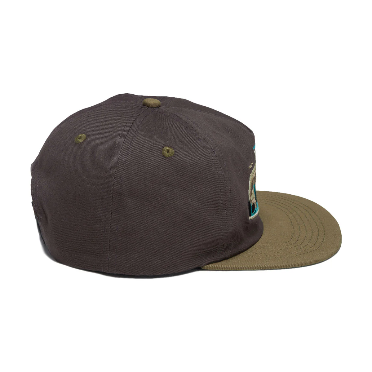 Real EMB Hat - Charcoal/Tan - Image 4