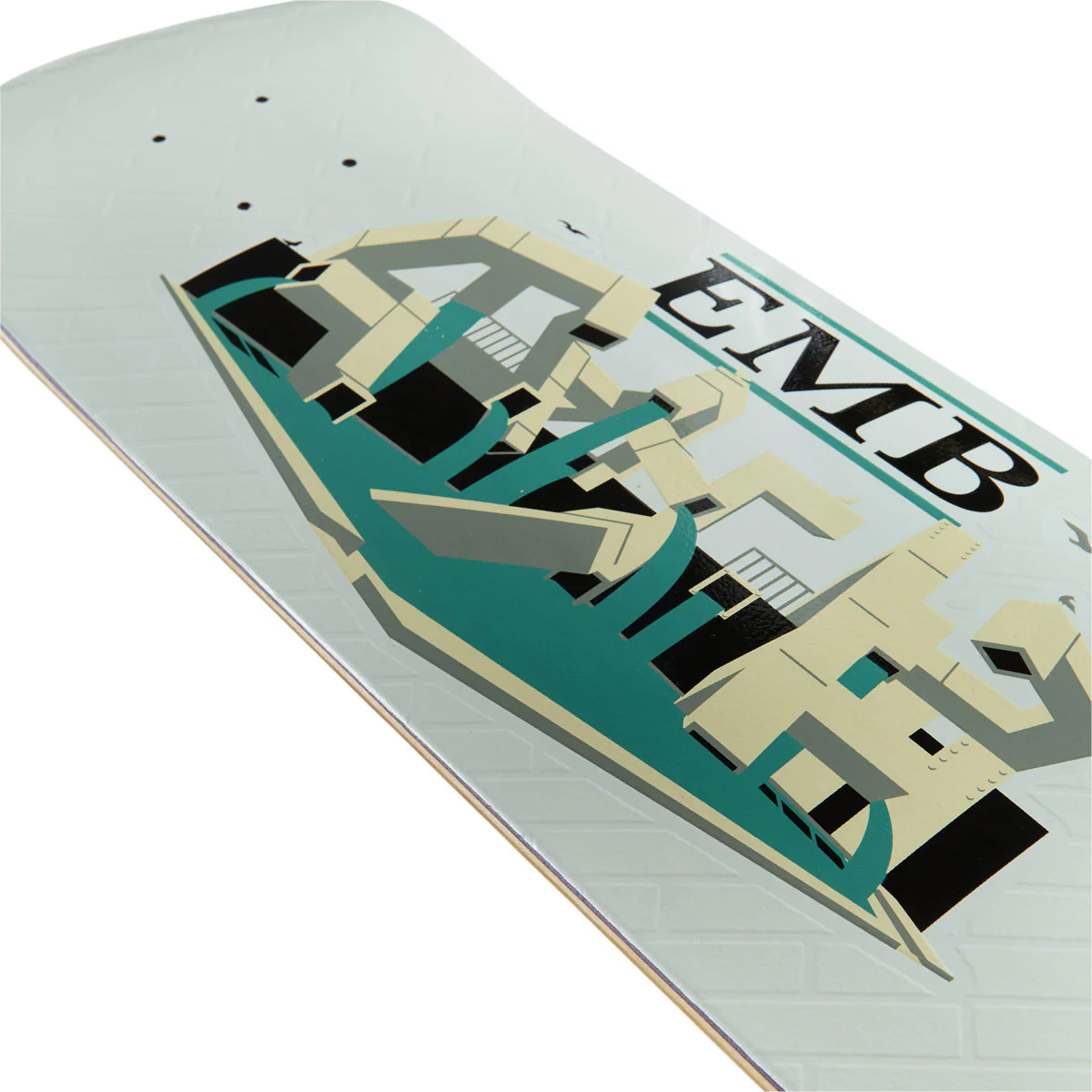 Real EMB Team Skateboard Complete - White - 8.50" - Image 4
