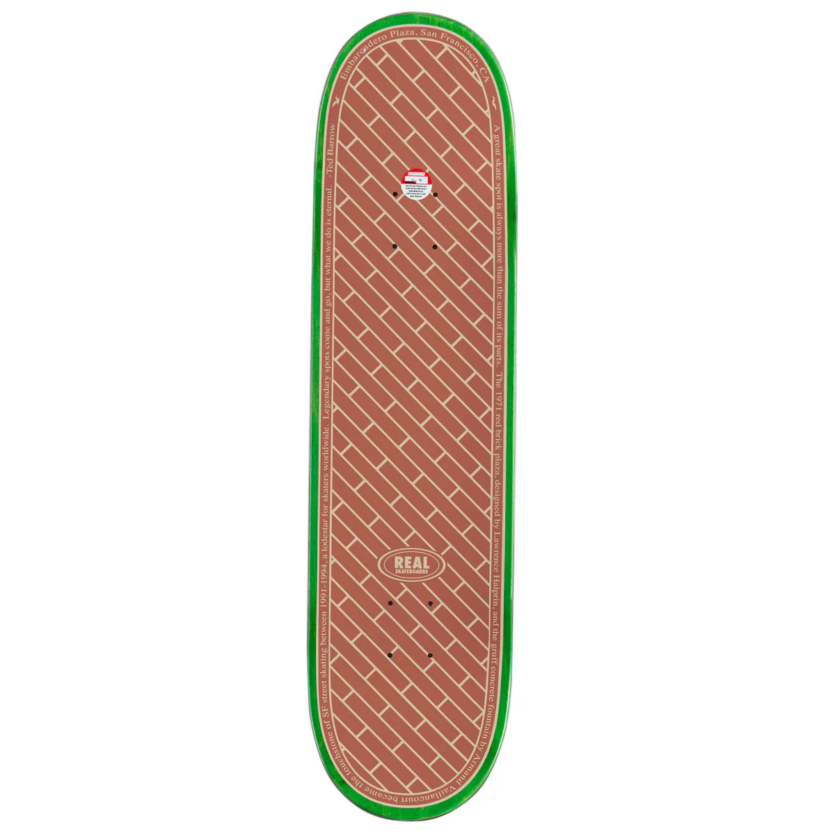 Real EMB Team Skateboard Deck - White - 8.25" - Image 2