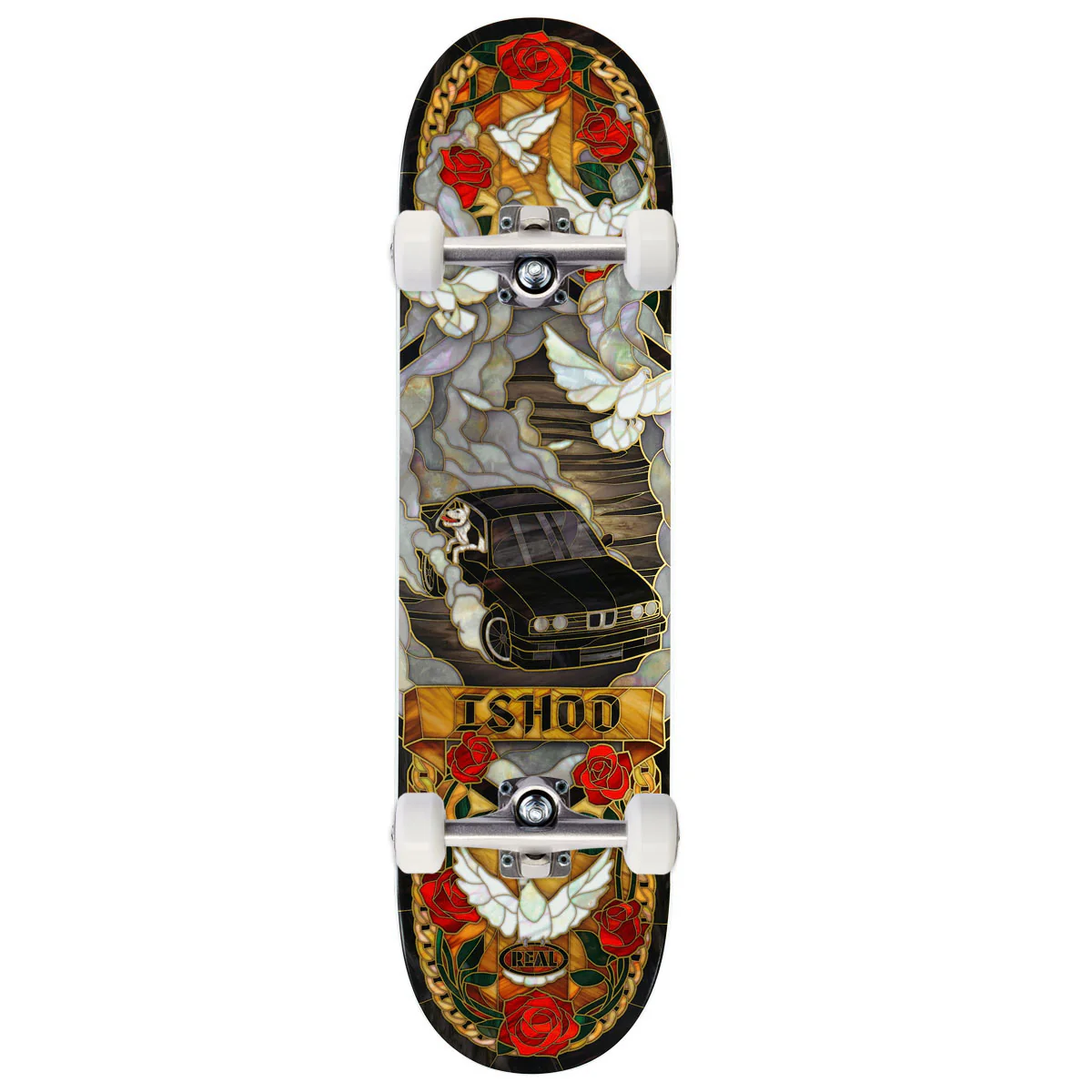 Real Ishod Cathedral Twin Tail Skateboard Complete - 8.25"