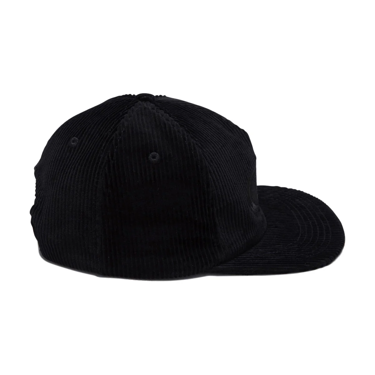 Real Oval Snapback Hat - Black/Black - Image 3
