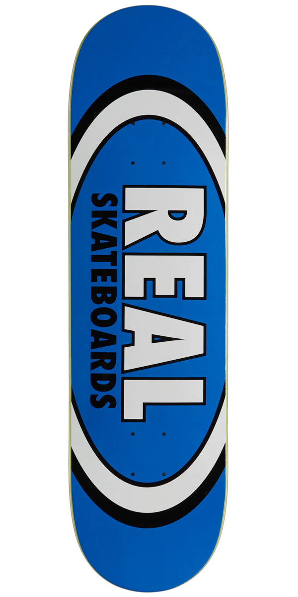 Real Team Classic Oval Skateboard Deck - Blue - 8.50"
