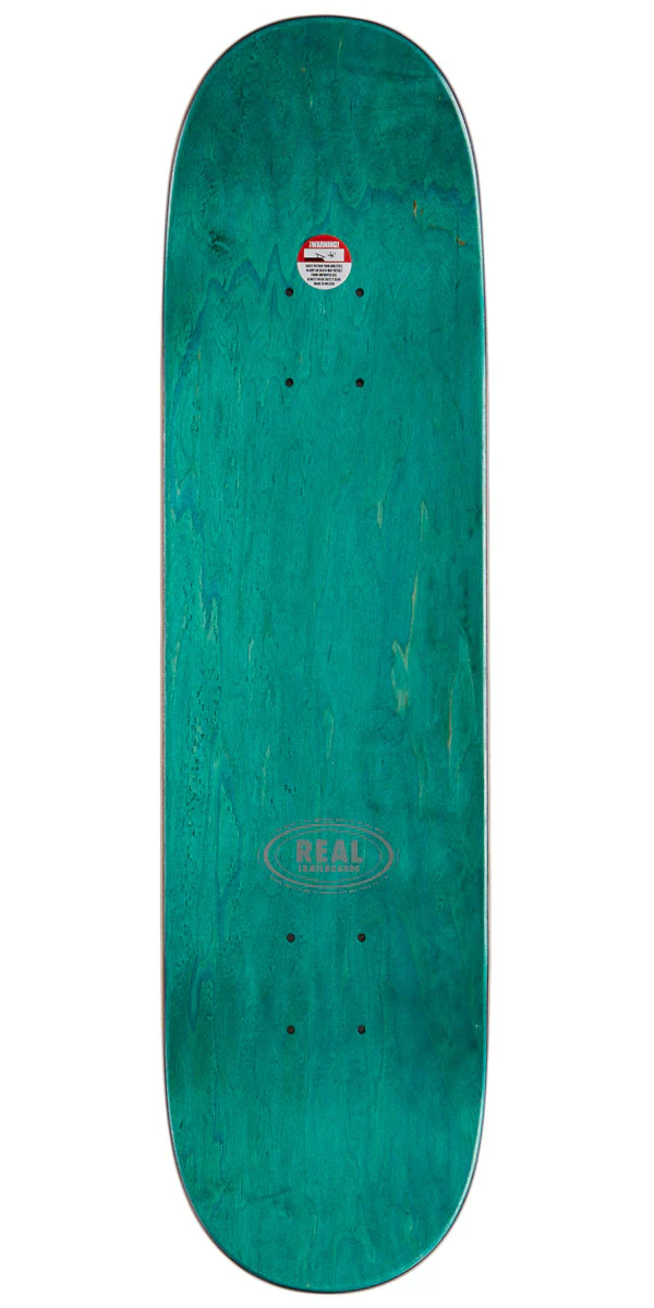 Real Team Classic Oval Skateboard Deck - Orange - 7.50" - Image 2