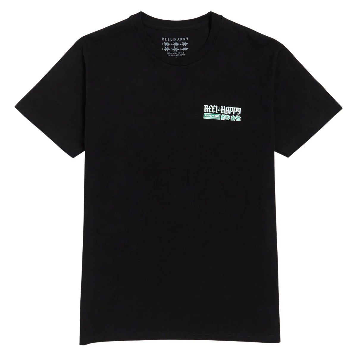 Reel Happy Goldie T-Shirt - Black - Image 2