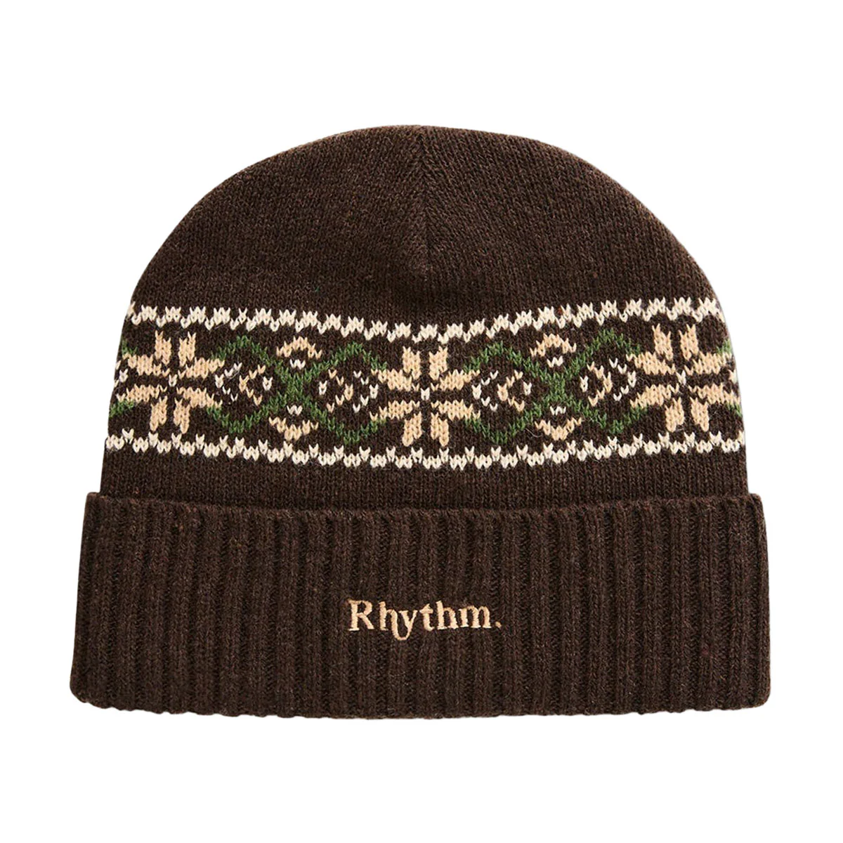 Rhythm Jacquard Beanie - Cedar