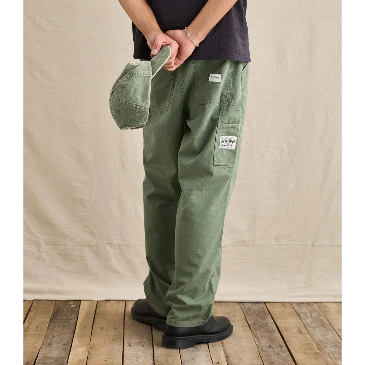 Rhythm Market Pants - Olive - Image 3