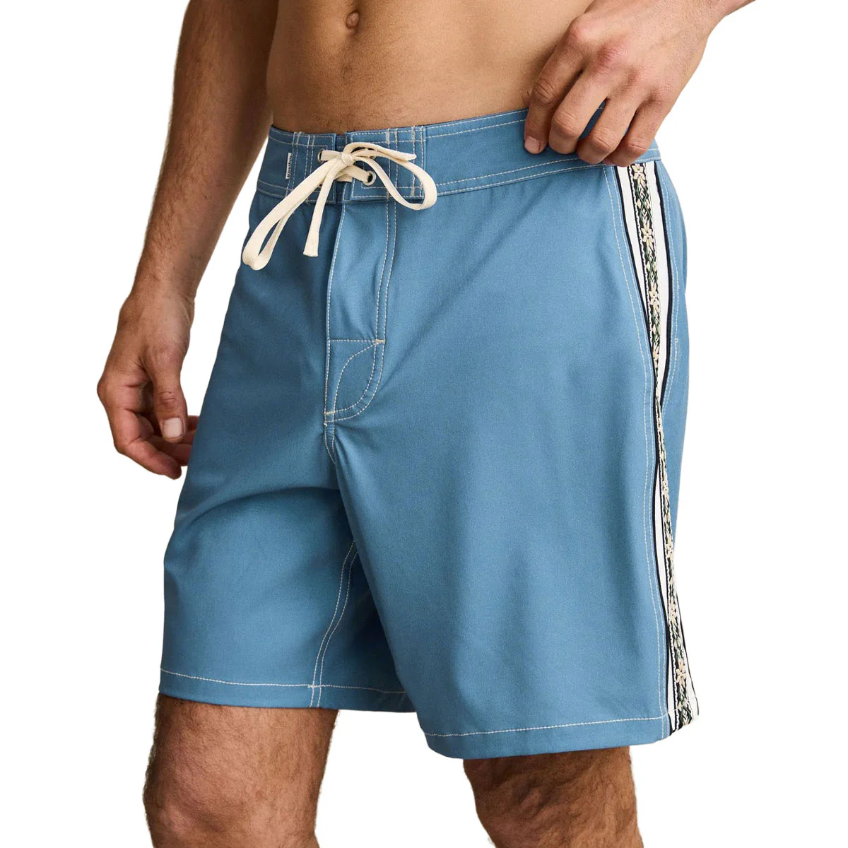 Rhythm Panel Stripe Boardshorts - Mineral Blue - Image 3