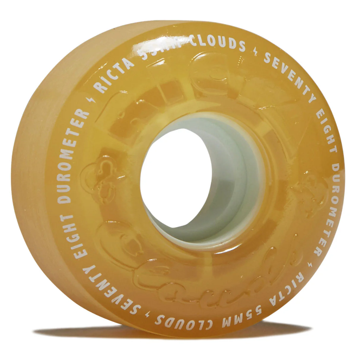 Ricta Clouds 78a Skateboard Wheels - Transparent Citrus - 55mm