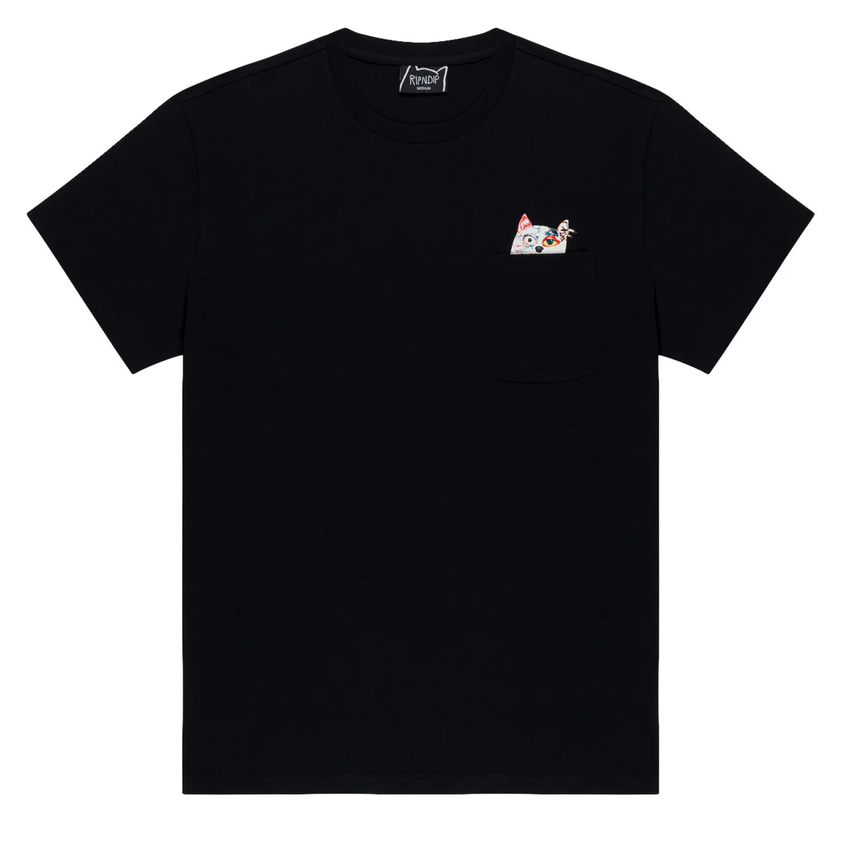 RIPNDIP Lord Nermal Collage Pocket T-Shirt - Black