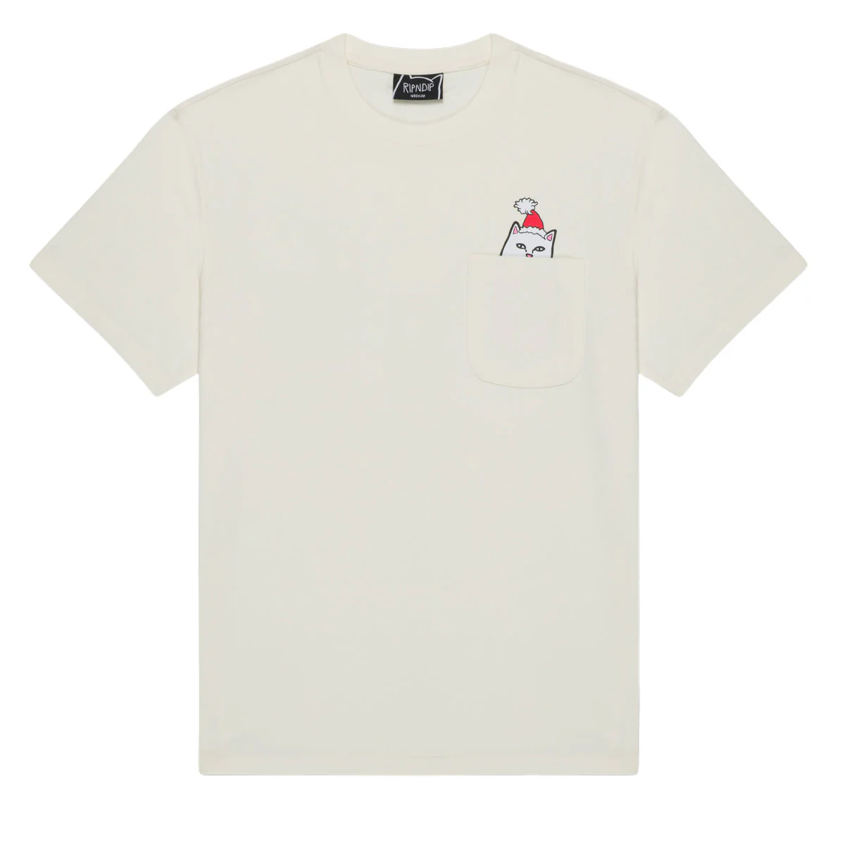 RIPNDIP Lord Santa Pocket T-Shirt - Bone