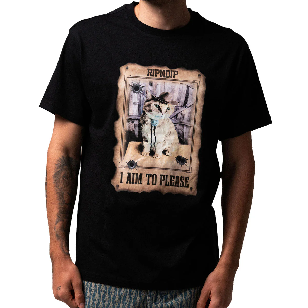RIPNDIP Most Wanted T-Shirt - Black - Image 3