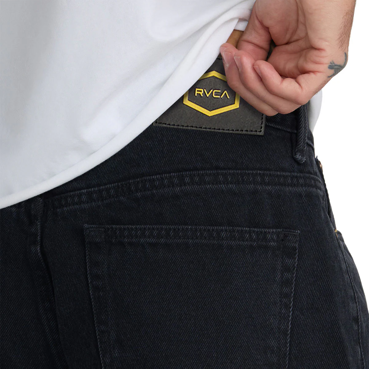 RVCA Americana Dayshift Denim Jeans - Vintage Black - Image 4