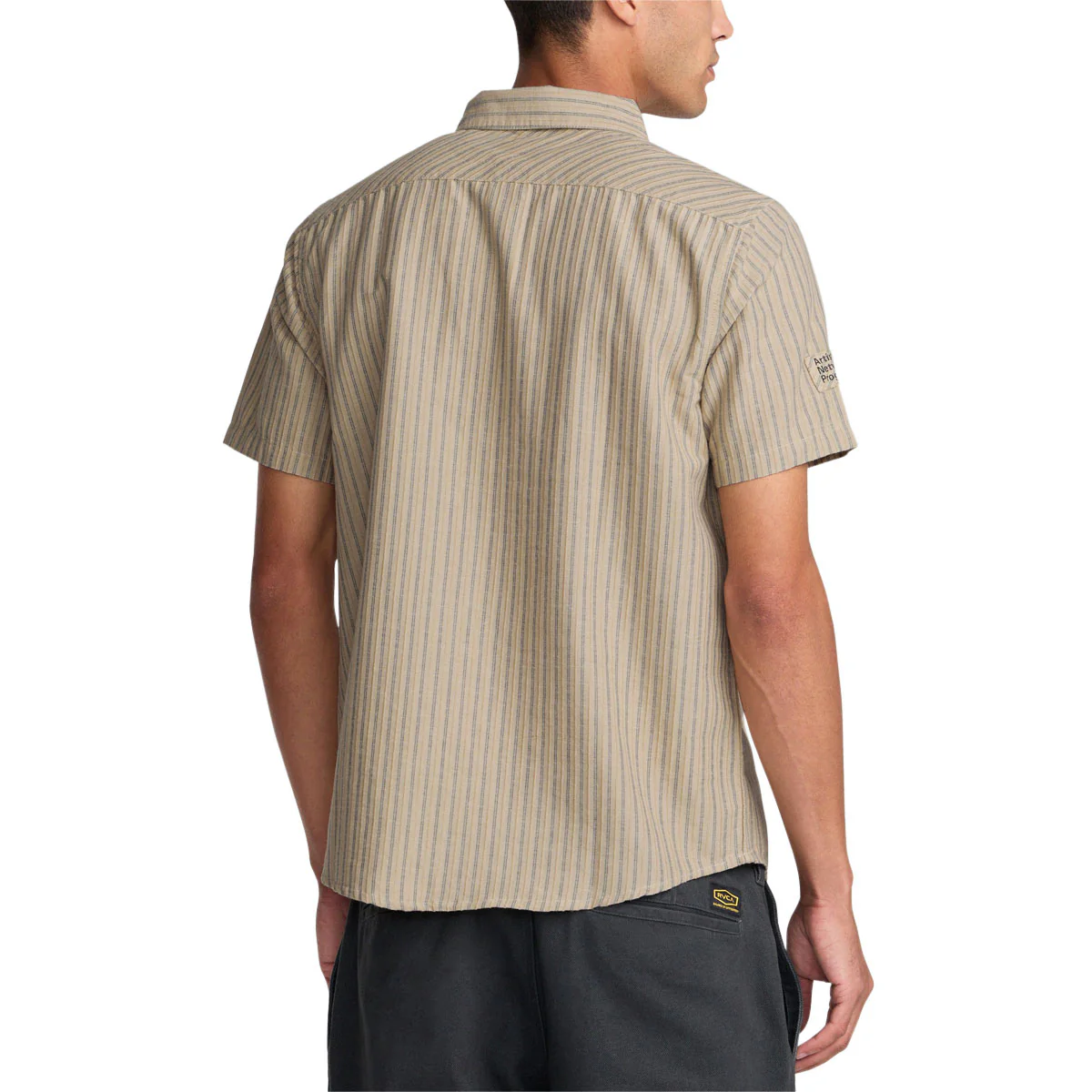 RVCA Archive Stripe Shirt - Light Khaki - Image 2