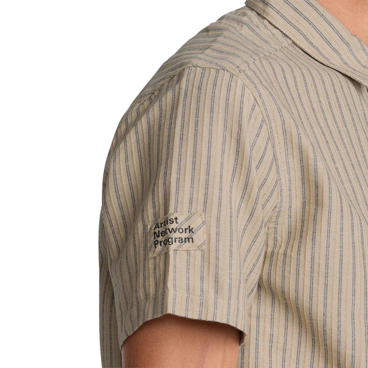 RVCA Archive Stripe Shirt - Light Khaki - Image 4
