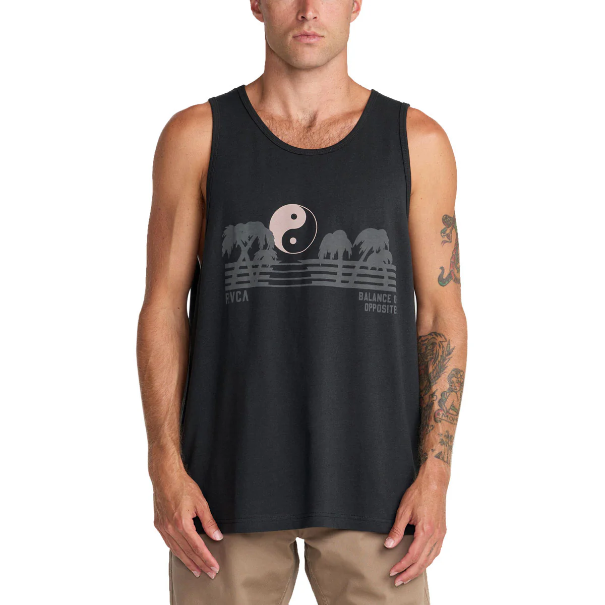 RVCA Balance Horizon Tank Top - Pirate Black - Image 2