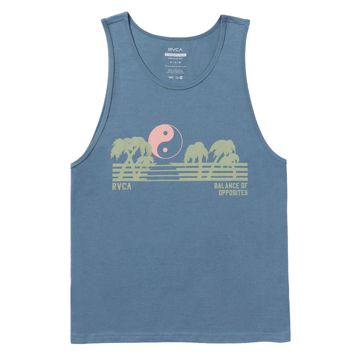 RVCA Balance Horizon Tank Top - Vintage Navy