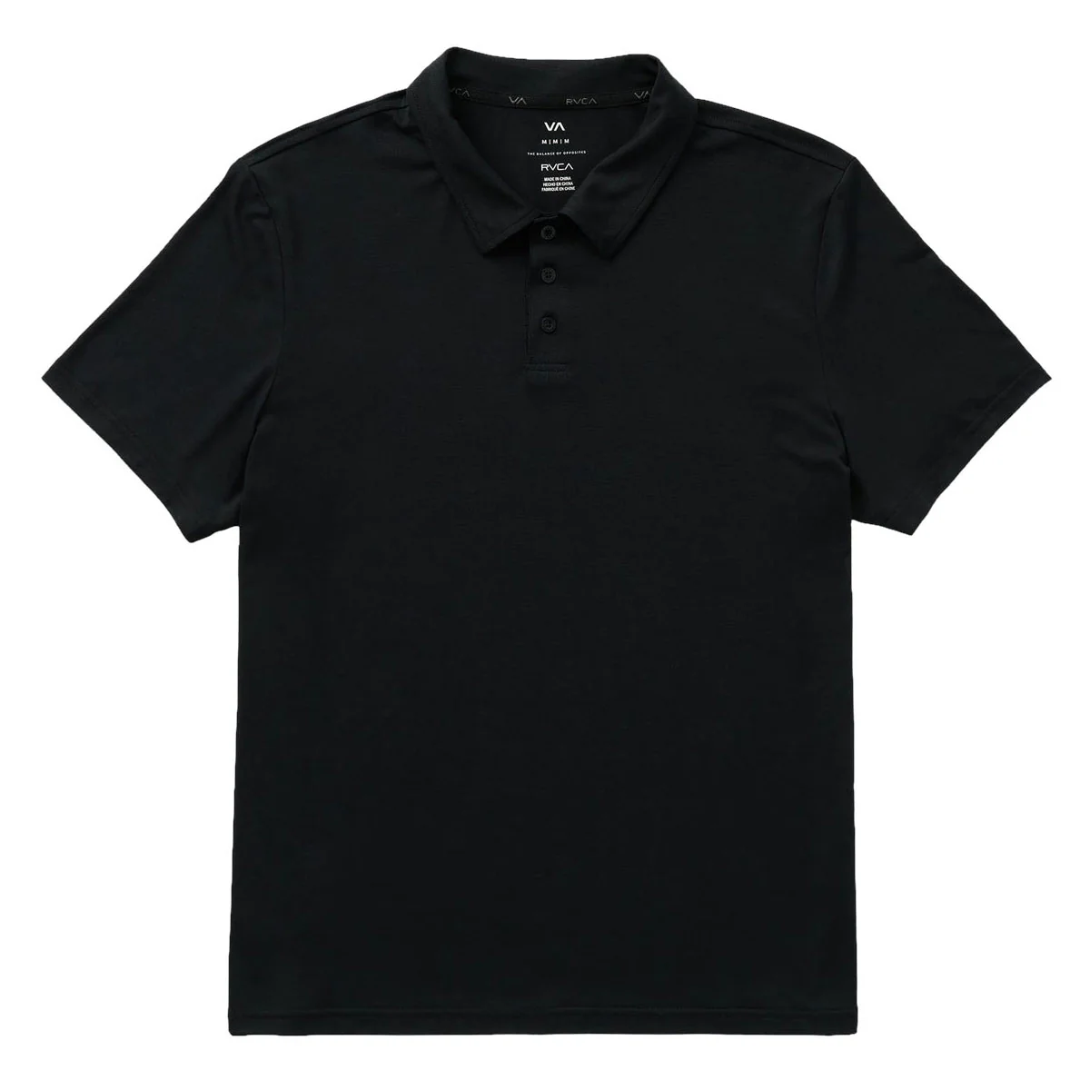 RVCA Balance Polo Shirt - Black - Image 5