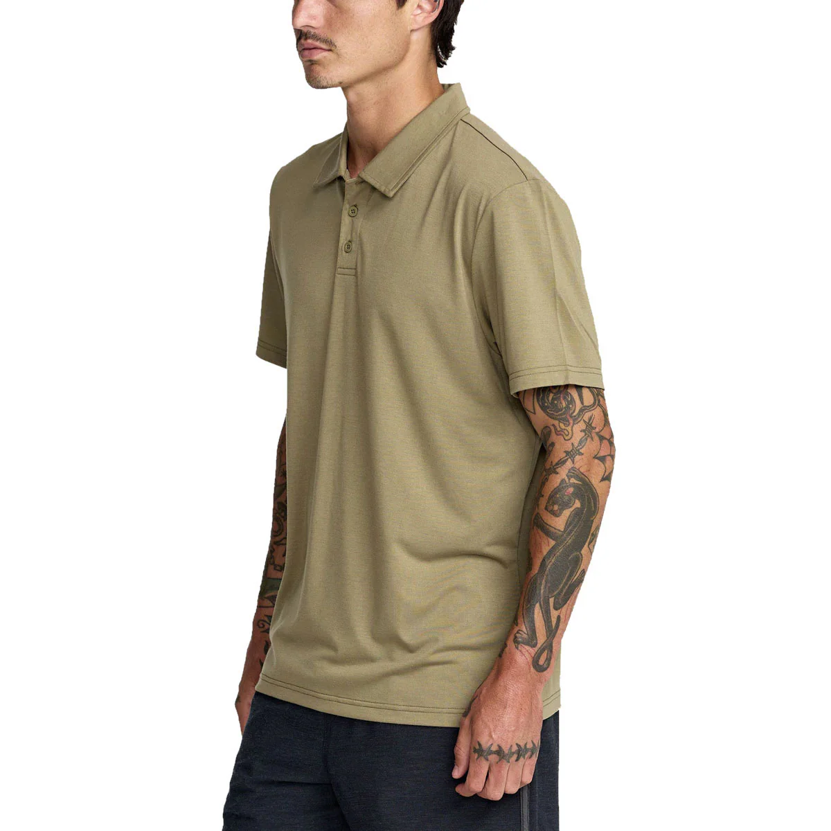 RVCA Balance Polo Shirt - Covert Green - Image 3