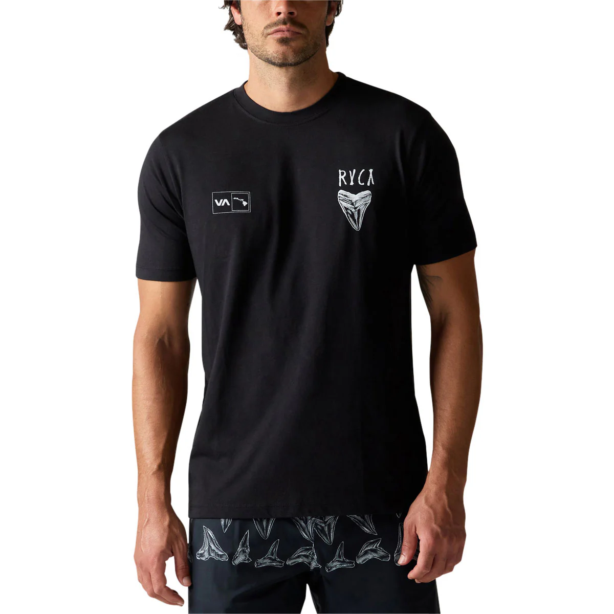 RVCA Ben Horton Hawaii T-Shirt - Black - Image 3