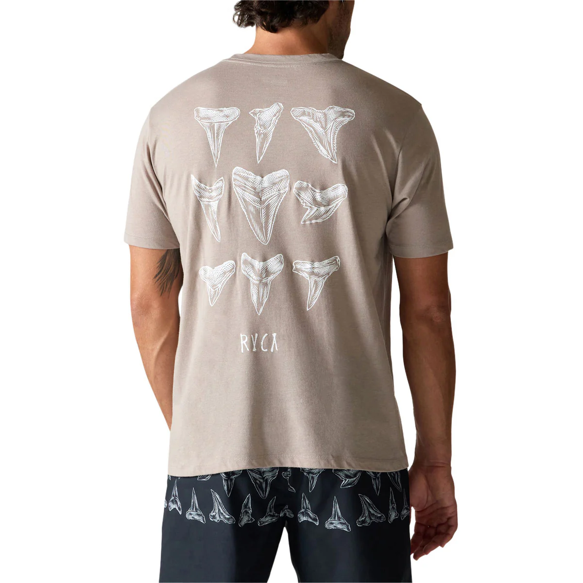 RVCA Ben Horton Hawaii T-Shirt - Brown Stone - Image 4