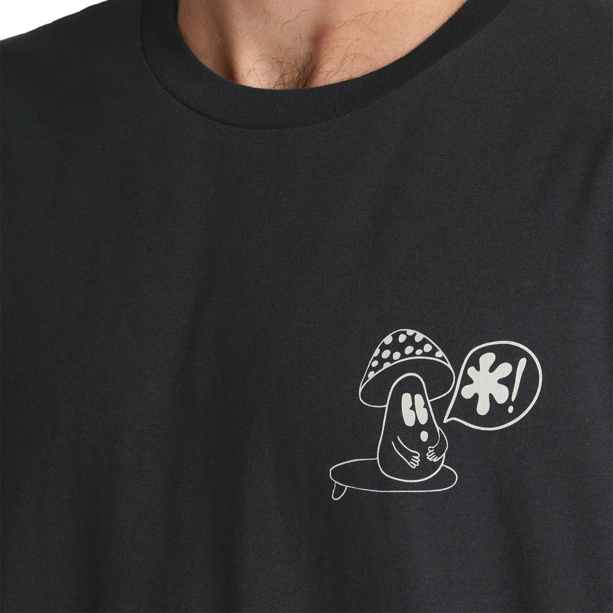 RVCA Bryce Bloom T-Shirt - Pirate Black - Image 5