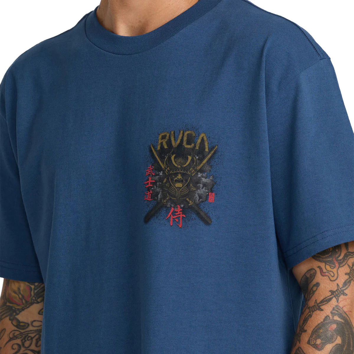 RVCA Bushido T-Shirt - Dark Denim - Image 5