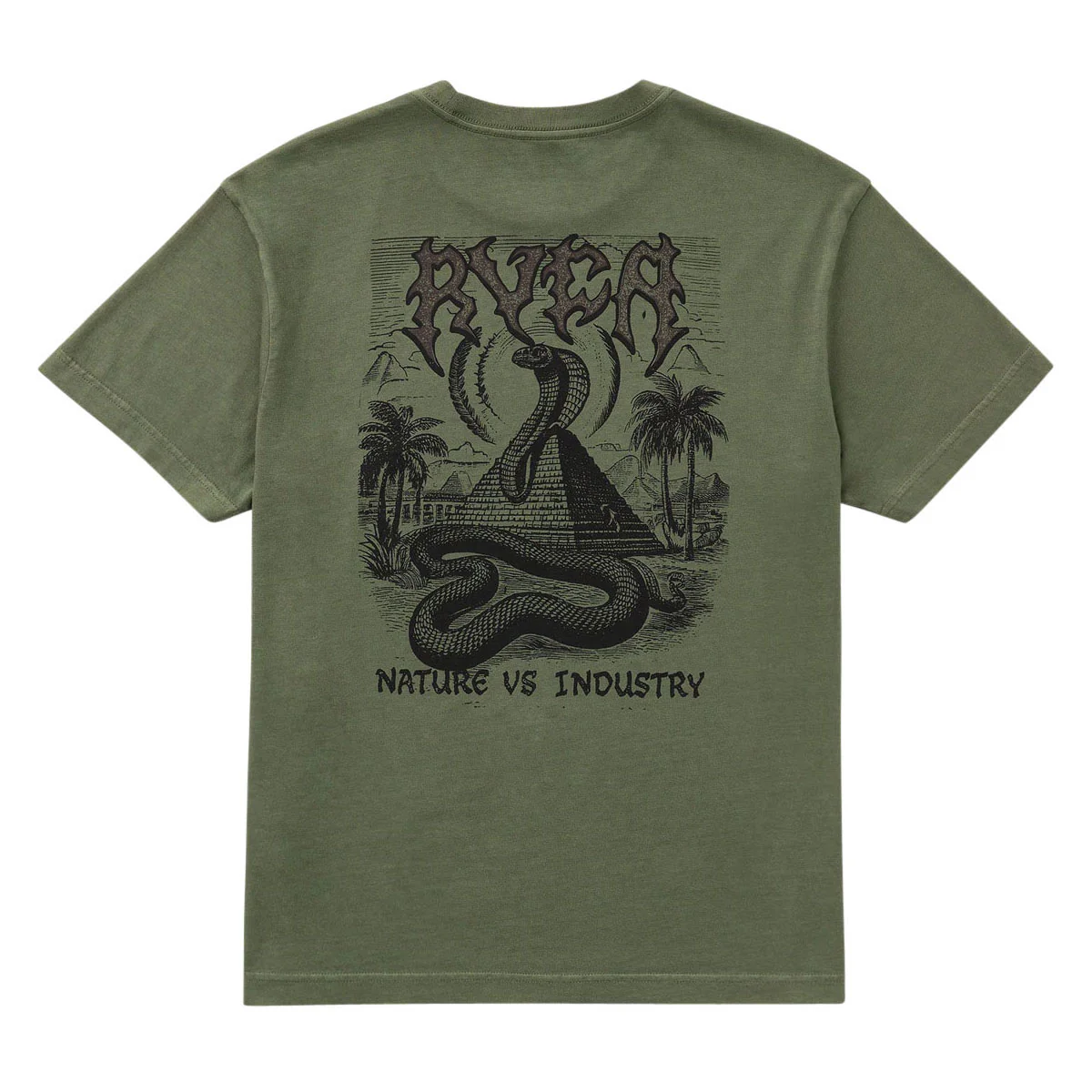 RVCA Cobra Empire T-Shirt - Olive