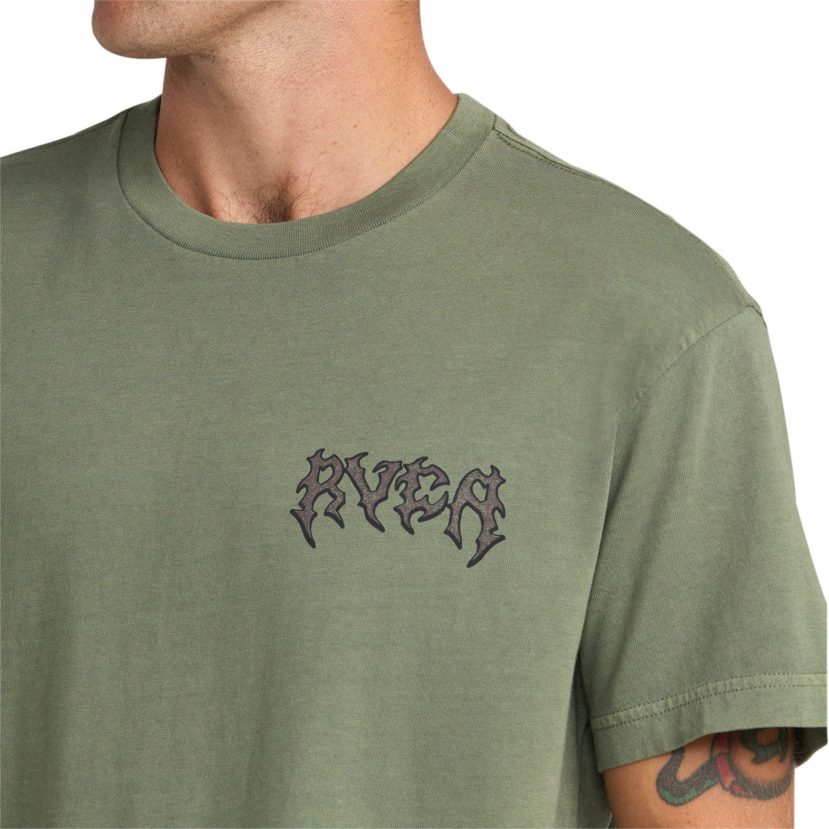 RVCA Cobra Empire T-Shirt - Olive - Image 5