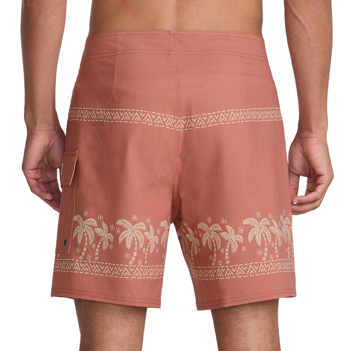RVCA Exotica 17 Boardshorts - Burnt Red - Image 4