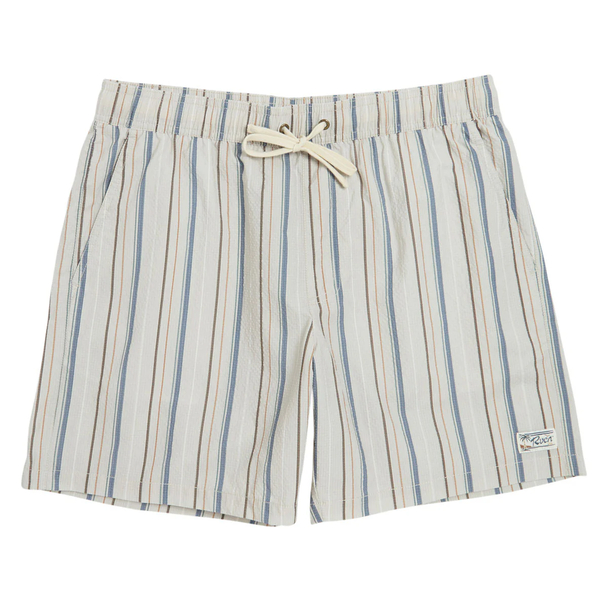 RVCA Exotica Seersucker Elastic 17 Shorts - Light Khaki