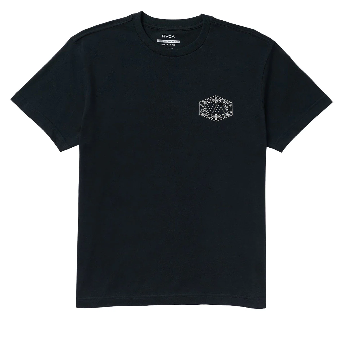 RVCA Hex Filigre T-Shirt - Black