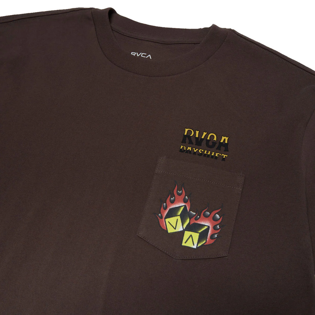 RVCA Hot Dice T-Shirt - Mocha - Image 2