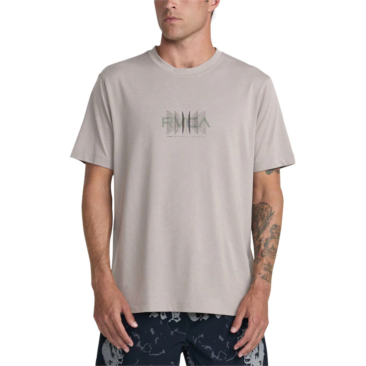 RVCA Inter RVCA T-Shirt - Brown Stone - Image 3