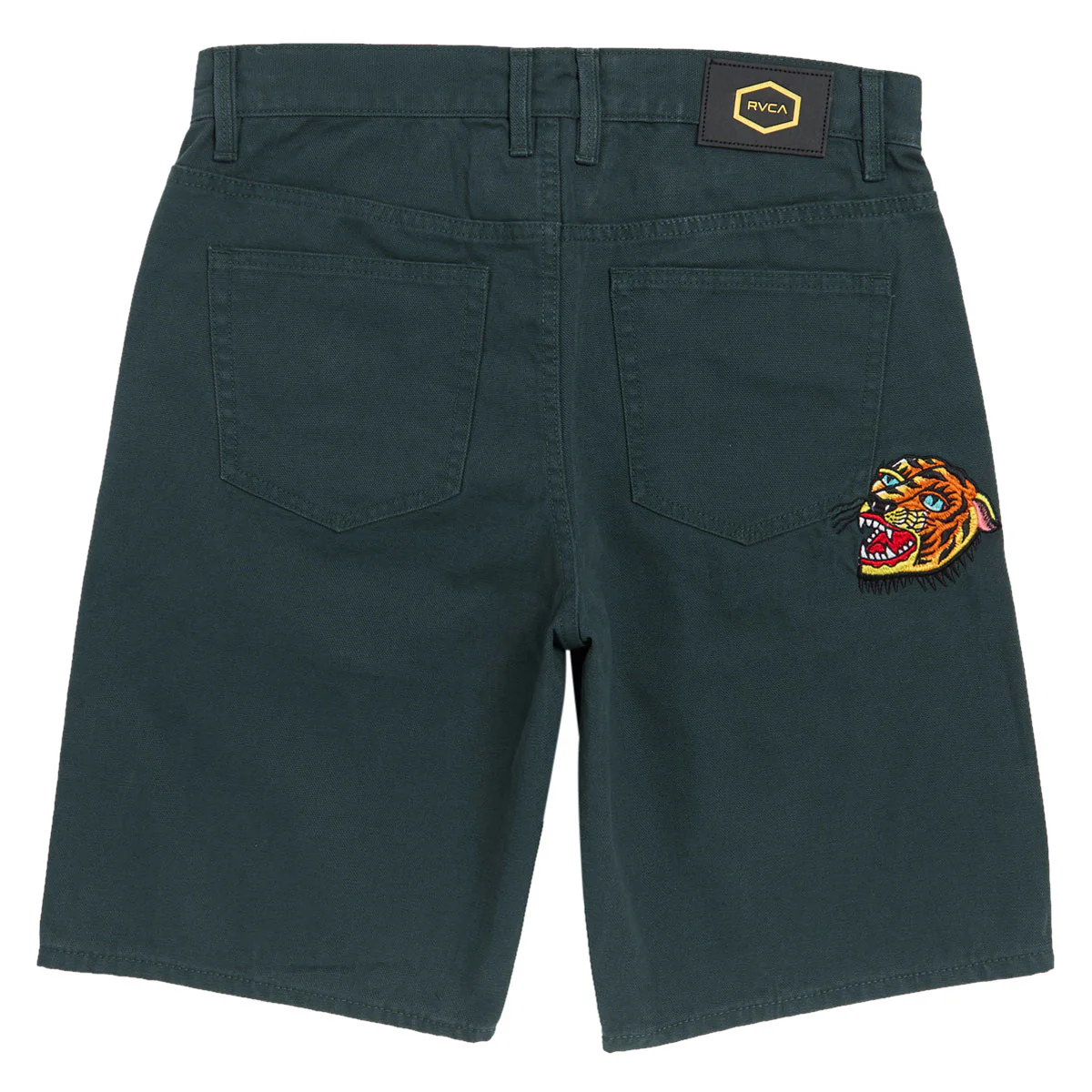 RVCA Kaleb 5 Pocket 21 Shorts - Hunter Green - Image 2