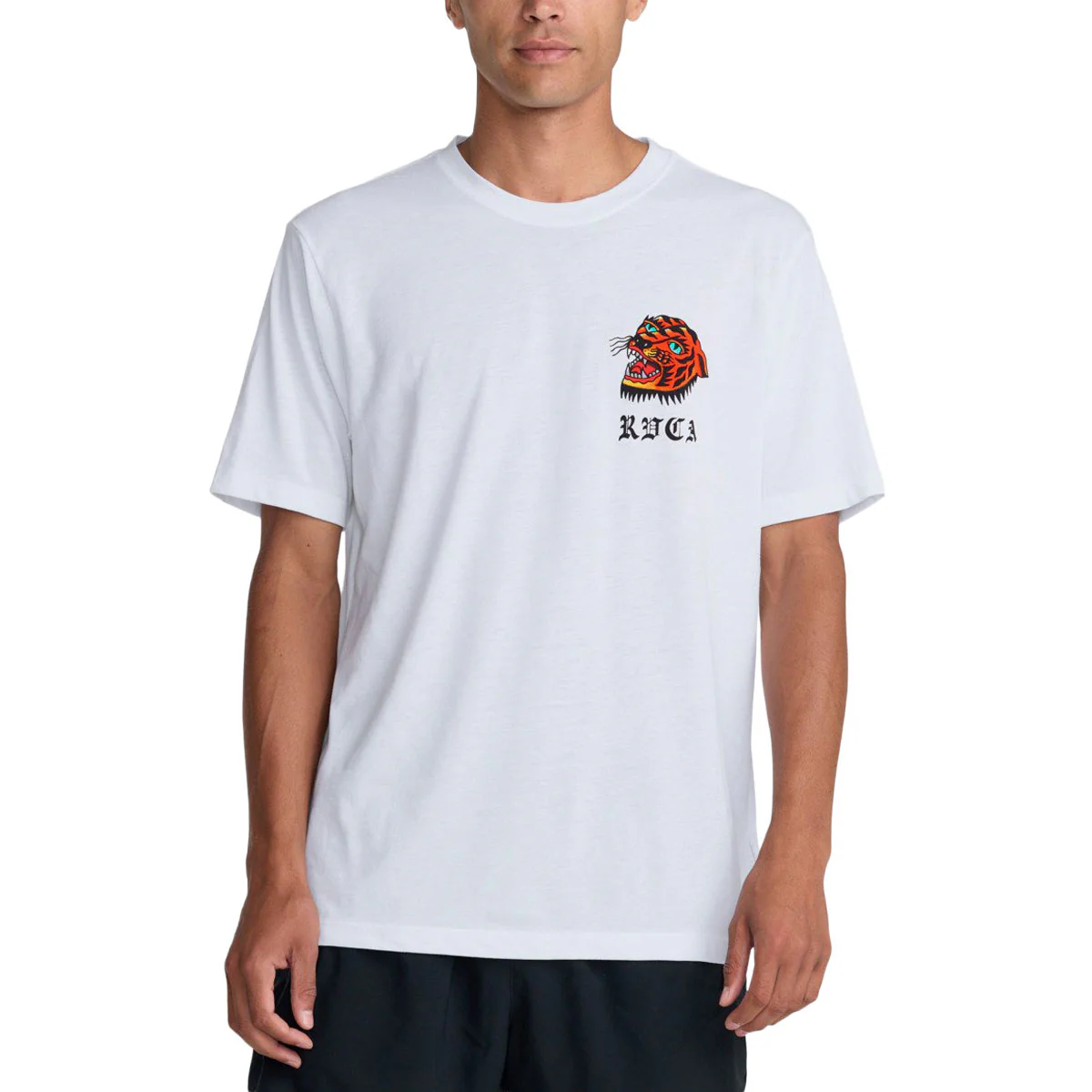 RVCA Kaleb Tiger T-Shirt - White - Image 3