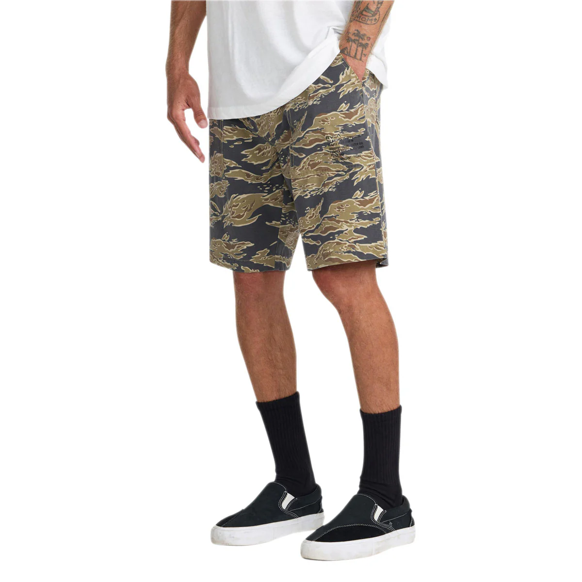 RVCA Mil Utility Shorts - Tiger Camo - Image 3