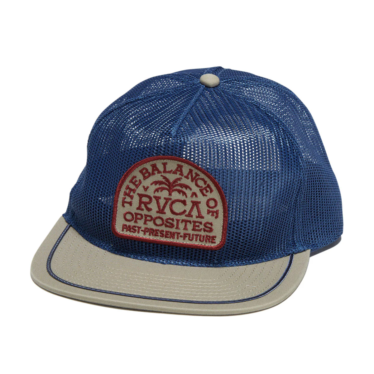 RVCA Palm Serif 5-Panel Mesh Hat - Navy