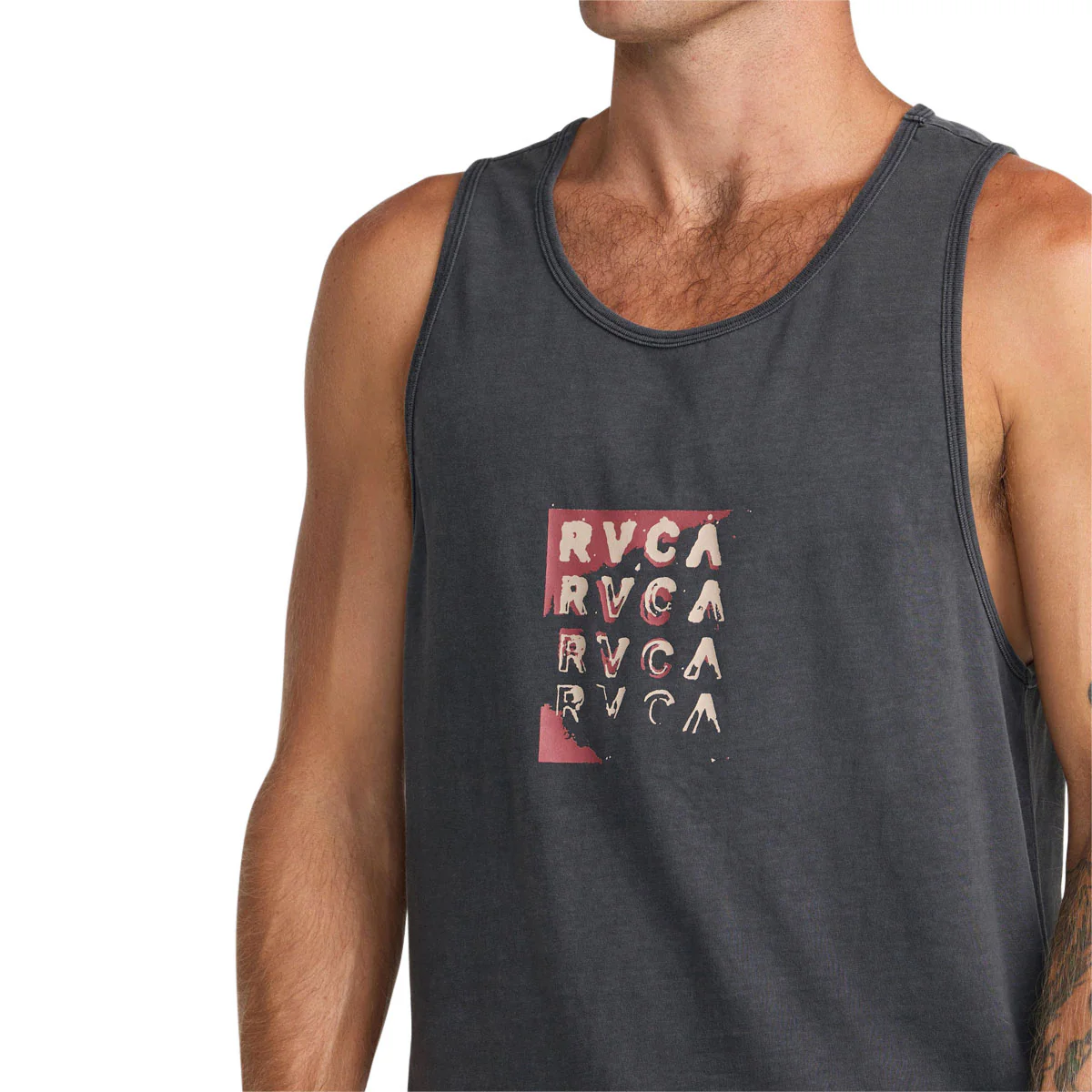 RVCA Rvca Quad Tank Top - Pirate Black - Image 4
