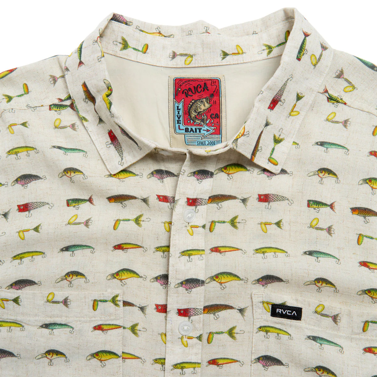 RVCA Tackle Shop Shirt - Wheat - Image 6