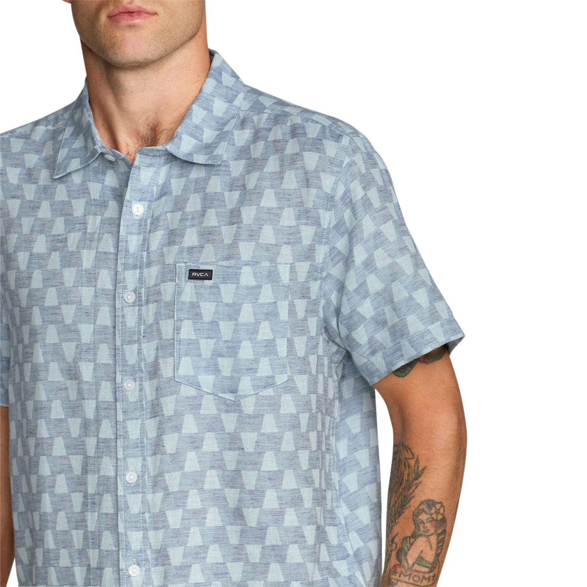 RVCA VA Monogram Shirt - Vintage Navy - Image 3
