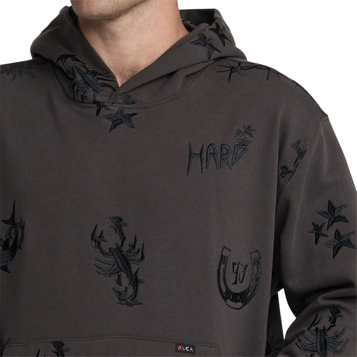 RVCA x Dani Miller Hoodie - Pirate Black - Image 3